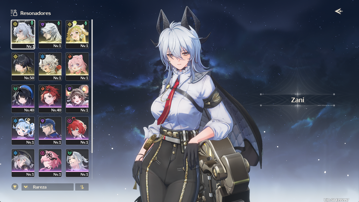 [Nivel 40]✔️Cumpleaños libre | 35844 Astritas 💠, +33 Mareas radiantes💎 | Zani + Arma 5 ⭐(Veredicto del Destello) , Verina , Calcharo , Lingyang , Encore | Wuthering Waves Cuenta reroll