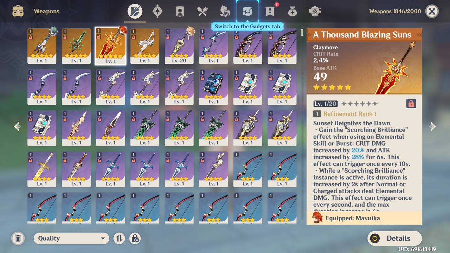 [Nivel 55] ⭐️46 Deseos + Mavuika + Arma , Lohen + Arma + Diluc⭐️CUMPLEAÑOS LIBRE