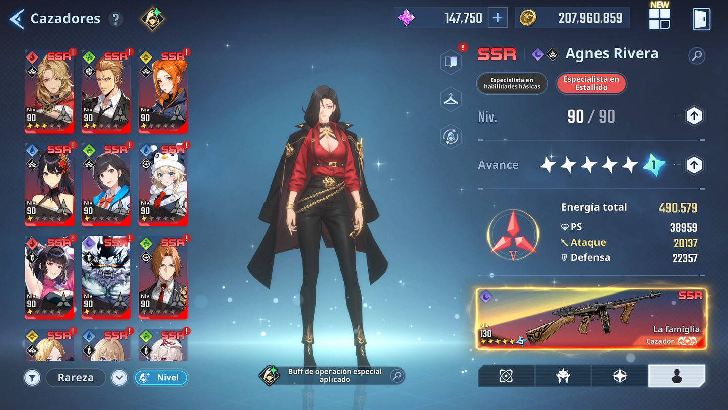 [Global] +147,000 Piedras esenciales💎 +100 SSR PERSONAJES Y ARMAS , Agnes Rivera , Frieren , etc  | Solo Leveling Arise Cuenta avanzada