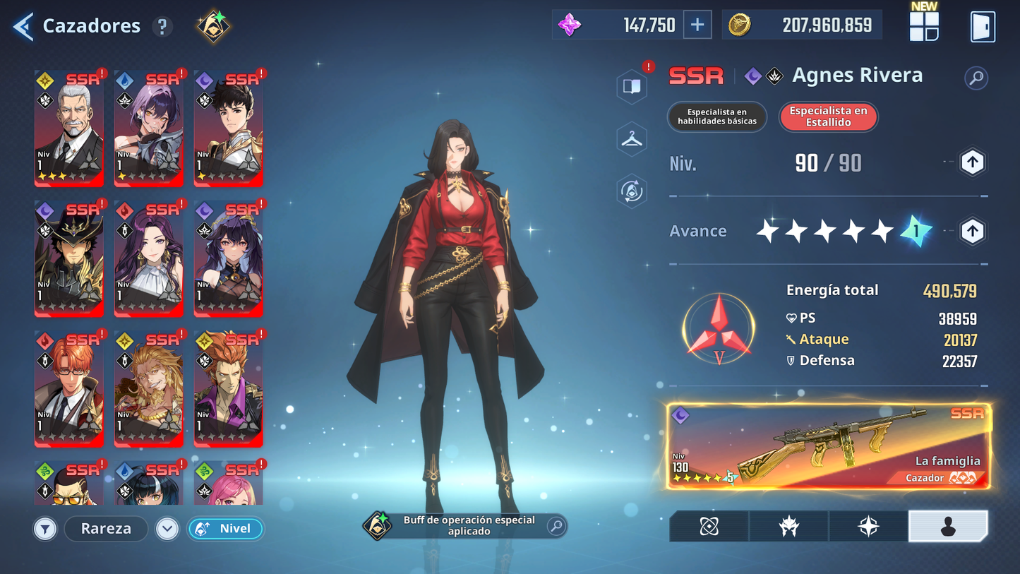 [Global] +147,000 Piedras esenciales💎 +100 SSR PERSONAJES Y ARMAS , Agnes Rivera , Frieren , etc  | Solo Leveling Arise Cuenta avanzada