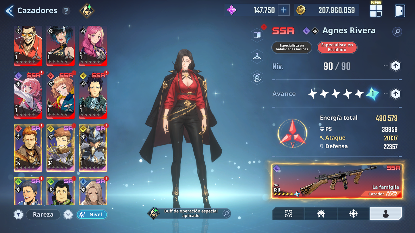 [Global] +147,000 Piedras esenciales💎 +100 SSR PERSONAJES Y ARMAS , Agnes Rivera , Frieren , etc  | Solo Leveling Arise Cuenta avanzada