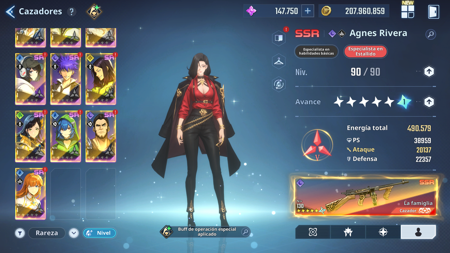 [Global] +147,000 Piedras esenciales💎 +100 SSR PERSONAJES Y ARMAS , Agnes Rivera , Frieren , etc  | Solo Leveling Arise Cuenta avanzada