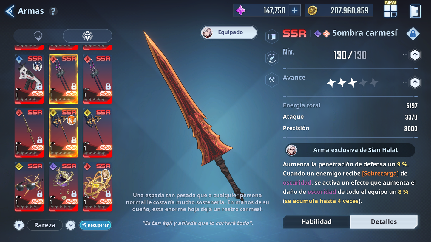 [Global] +147,000 Piedras esenciales💎 +100 SSR PERSONAJES Y ARMAS , Agnes Rivera , Frieren , etc  | Solo Leveling Arise Cuenta avanzada