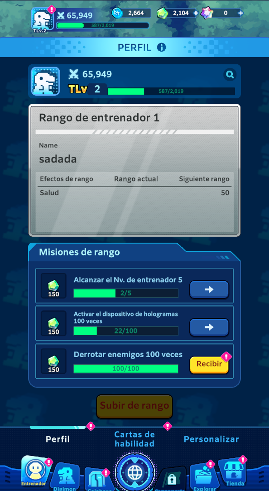 [Nivel 2] WarGreymon (Ver. SP) CUENTA INICIAL | Digimon UP Reroll cuenta