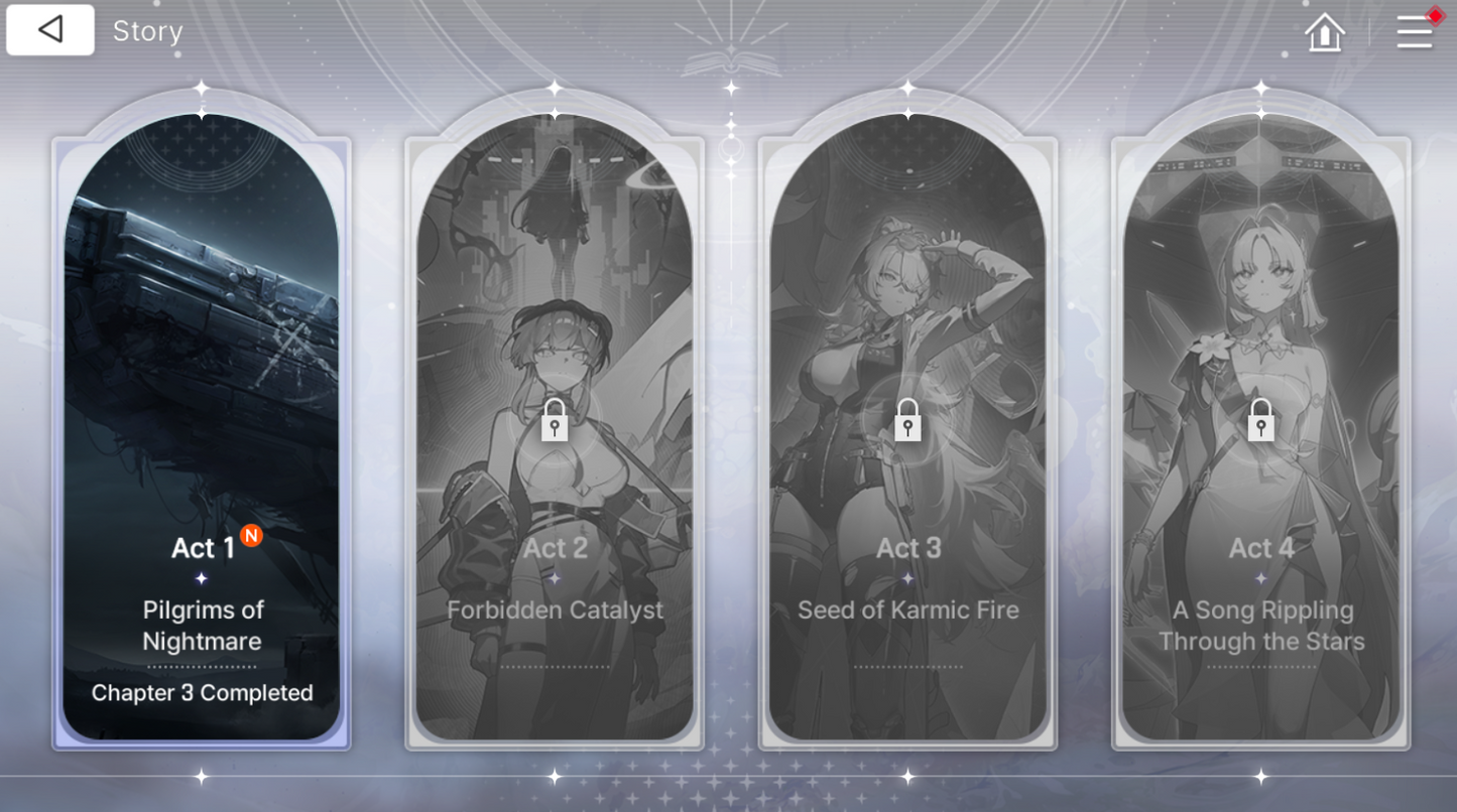 [GLOBAL]  Lvl 53| 21,607 Crystals 💎 + Hilde + Tenebria + Haru + Kayron + Rin + Hugo + Orlea + 60 deseos| Chaos Zero Nightmare Cuenta reroll