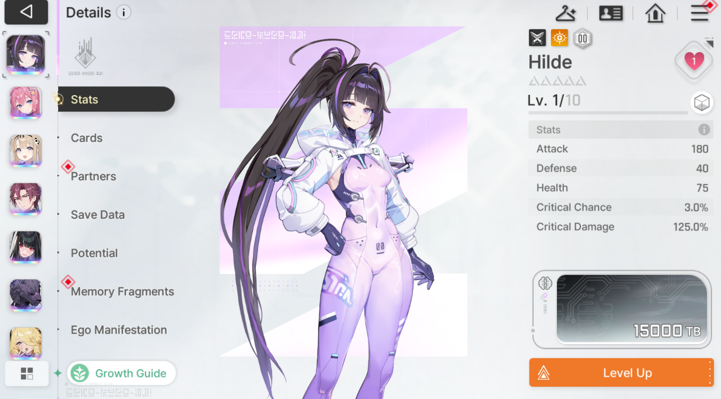 [GLOBAL]  Lvl 53| 21,607 Crystals 💎 + Hilde + Tenebria + Haru + Kayron + Rin + Hugo + Orlea + 60 deseos| Chaos Zero Nightmare Cuenta reroll