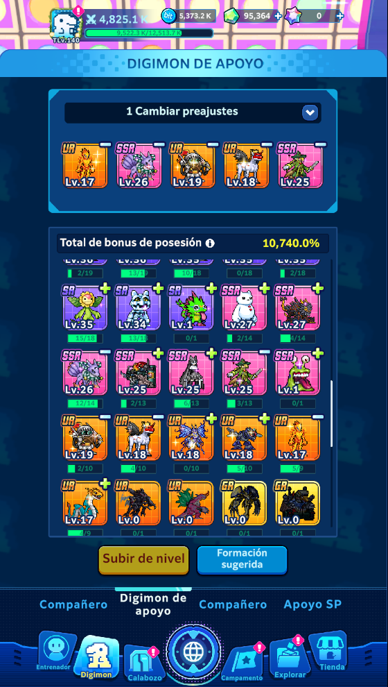 [GLOBAL] Cuenta Premium ~ Lvl 140 + | Cuenta Avanzada|[EX+] WarGreymon +2 [ EX+] Aegiochusmon | [EX+] Agumon + Tai 2+ [EX+] Aegiomon + Inori 2+ [EX+] Veemon + Davis | [EX+] Phantom Nova 2+