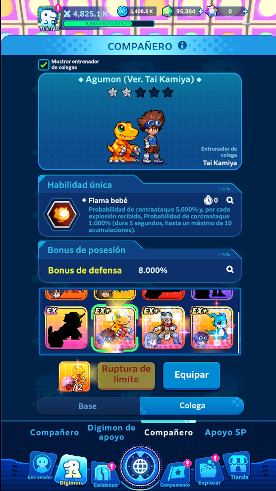 [GLOBAL] Cuenta Premium ~ Lvl 140 + | Cuenta Avanzada|[EX+] WarGreymon +2 [ EX+] Aegiochusmon | [EX+] Agumon + Tai 2+ [EX+] Aegiomon + Inori 2+ [EX+] Veemon + Davis | [EX+] Phantom Nova 2+