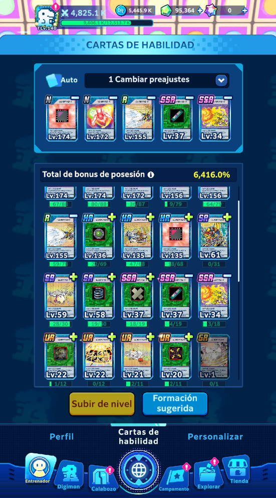 [GLOBAL] Cuenta Premium ~ Lvl 140 + | Cuenta Avanzada|[EX+] WarGreymon +2 [ EX+] Aegiochusmon | [EX+] Agumon + Tai 2+ [EX+] Aegiomon + Inori 2+ [EX+] Veemon + Davis | [EX+] Phantom Nova 2+